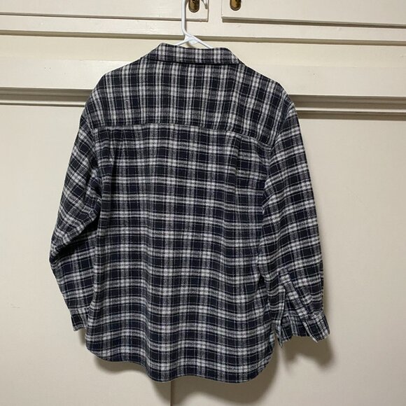 Hey Man, Pure Comfort, long sleeve, button-down plaid flannel shirt, size L - Picture 7 of 9